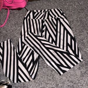 Striped leggings